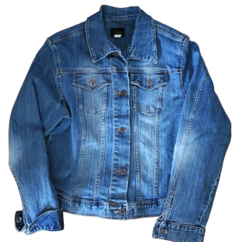 Riders Copper Collection Womans Denim Buttondown‎ Jean Jacket Size Medium